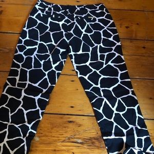 Michael Kors straight leg patterned pants